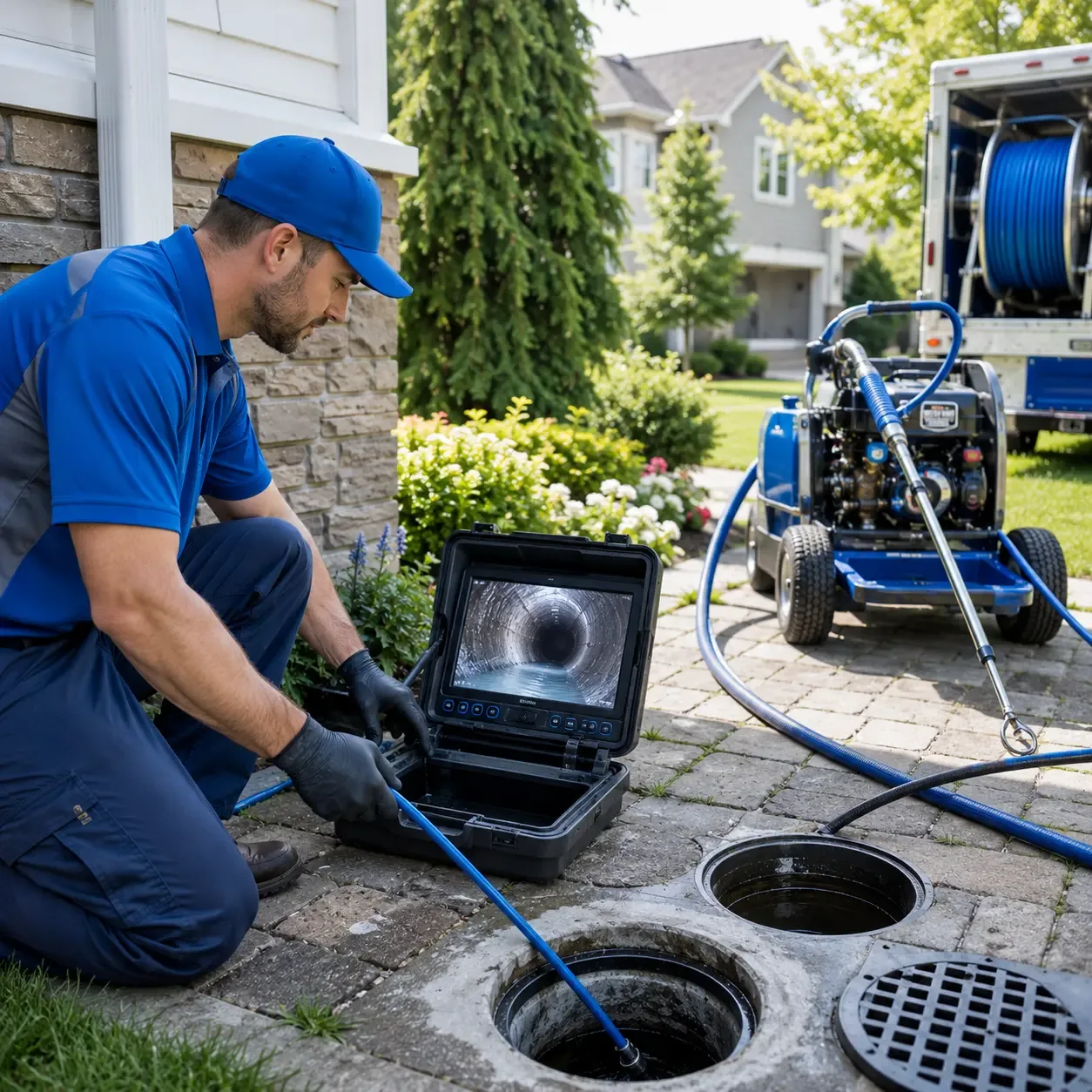 Outdoor drain cleaning professionals serving Trimble, TN
